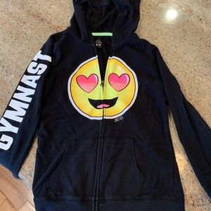 Justice Girls Hoodie Zipper Gymnast